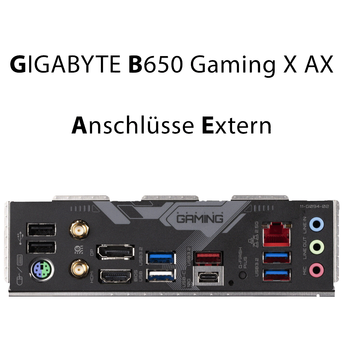 GIGABYTE B650 Gaming X AX Sockel AM5 DDR5 ATX Mainboard Retail
