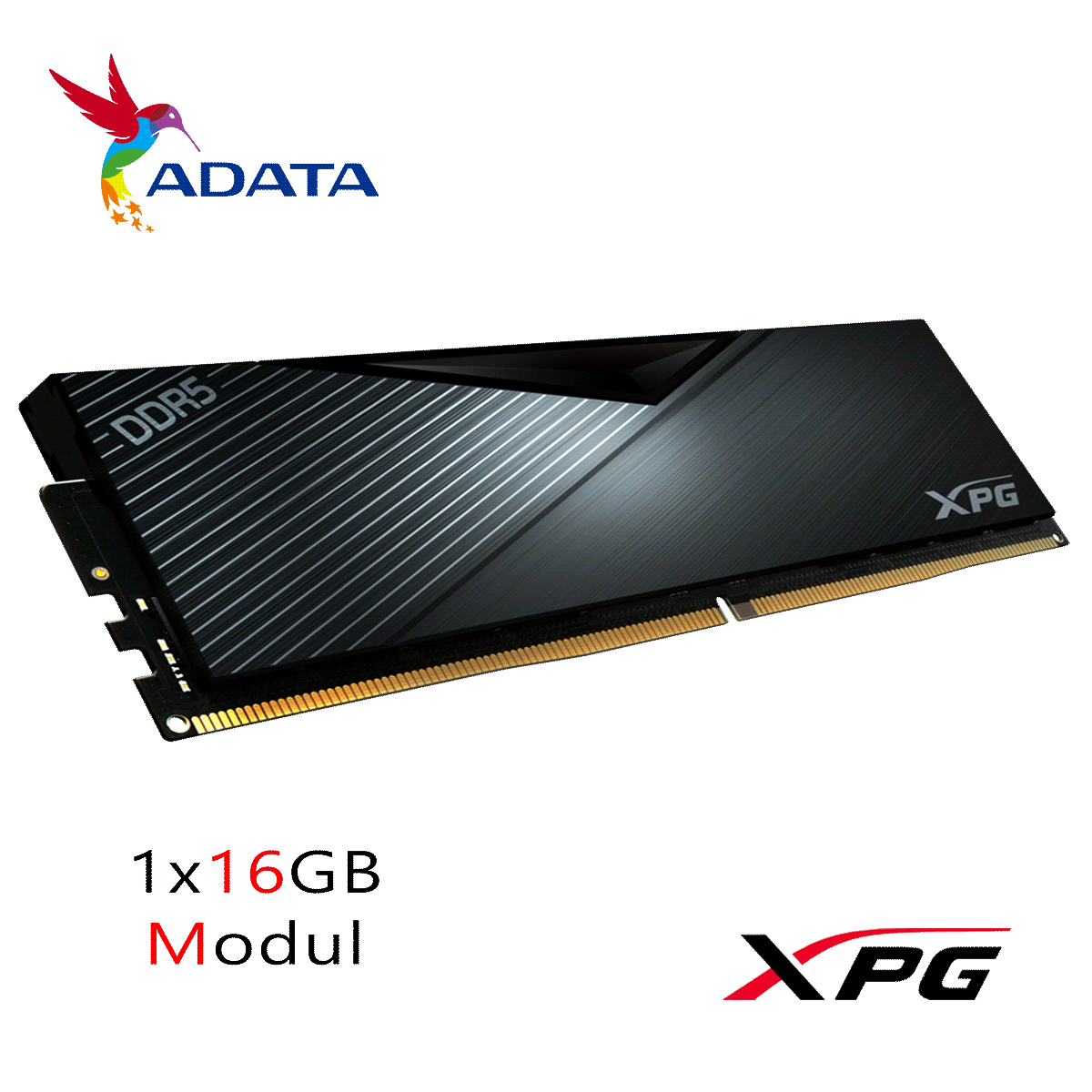 16GB ADATA XPG LANCER BLACK DDR5-5200 DIMM CL 38 Single Modul schwarz