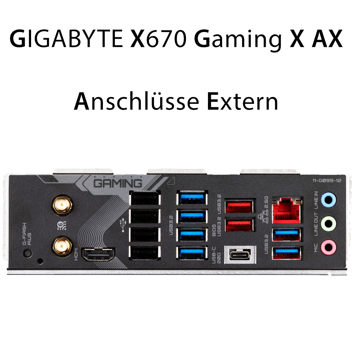 GIGABYTE X670 Gaming X AX Sockel AM5 DDR5 ATX Mainboard