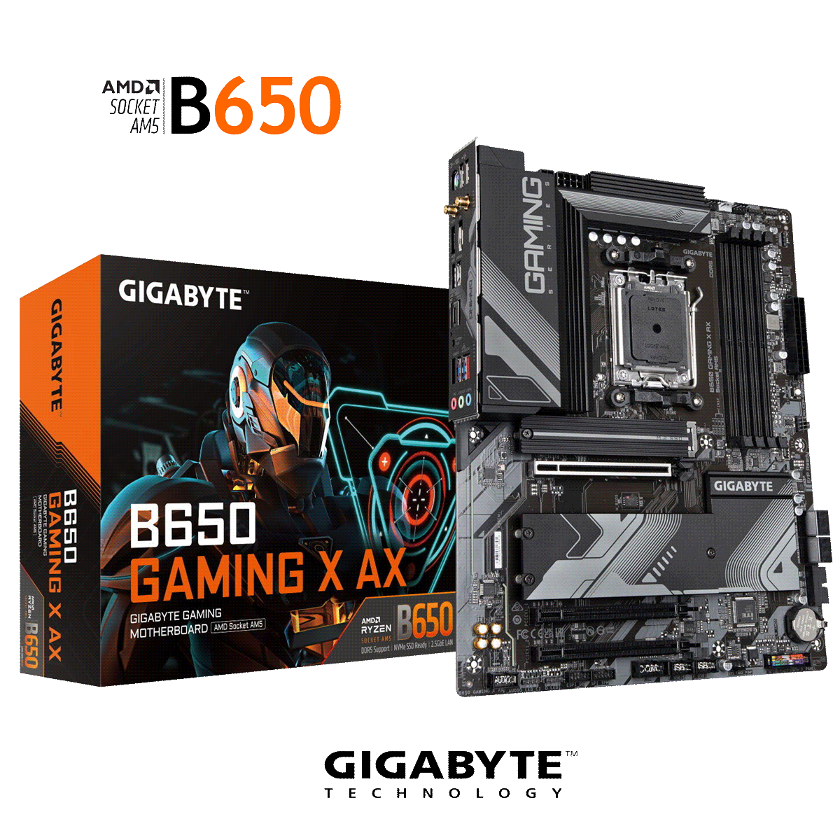 GIGABYTE B650 Gaming X AX Sockel AM5 DDR5 ATX Mainboard Retail